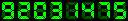 Digital LCD B Green
